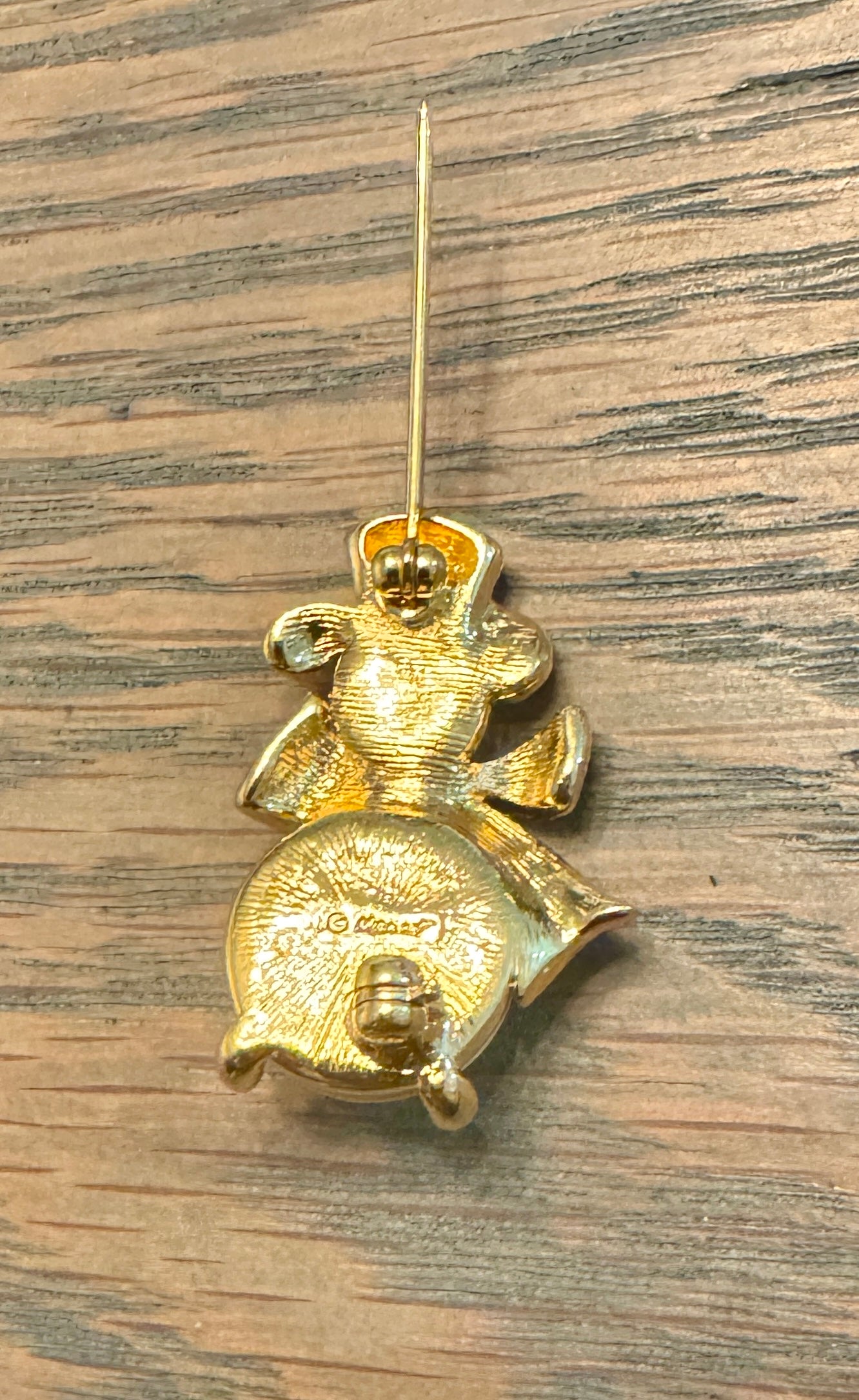 Vintage Signed MONET Snowman Pin